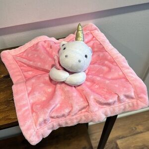Falls Creek Lovey Pink Unicorn Plush Security Blanket